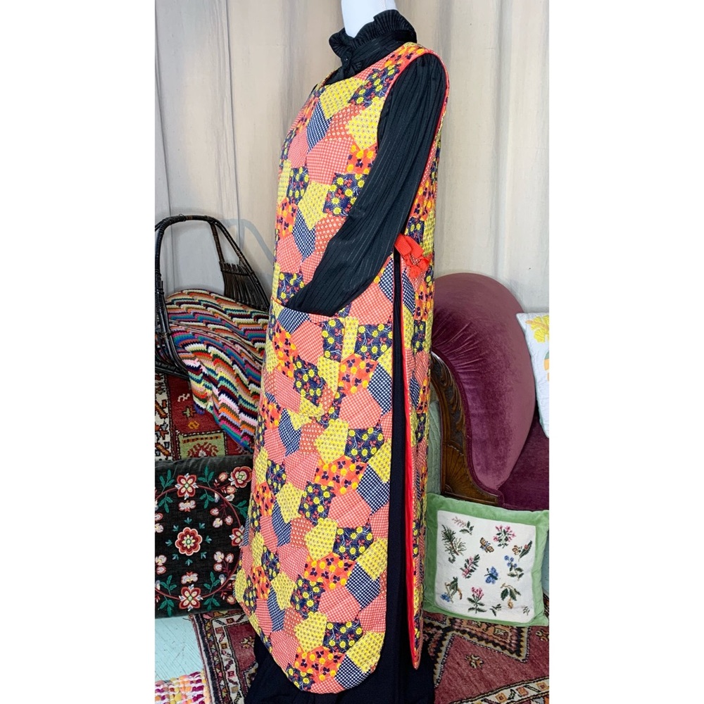 70s Maxi Apron Dress - Picture 2 of 11